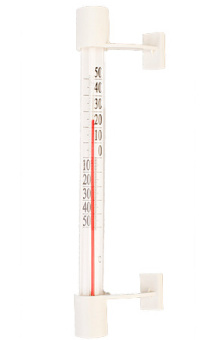 Термометр оконный наружный ТСН-14 1 на липучке, от -50°C до +50°C, 220х18мм